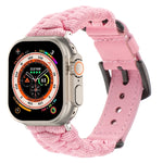 Cinturino per orologio in vera pelle Paracord semplice, For Apple Watch Series 9 45mm, For Apple Watch Series 9 41mm, For Apple Watch Ultra 49mm