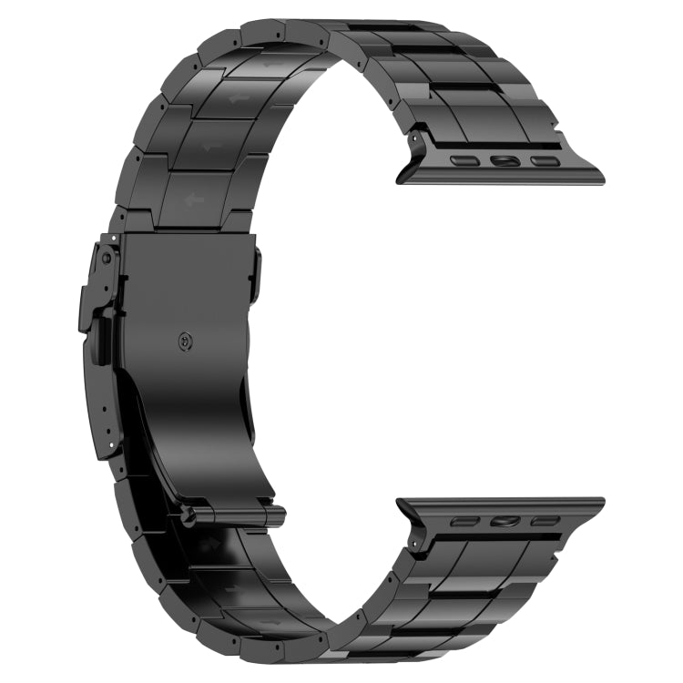 Cinturino per orologio trapezoidale in acciaio al titanio con fibbia di sicurezza, For Apple Watch SE 2023 44mm, For Apple Watch SE 2023 40mm, For Apple Watch Ultra 2 49mm, For Apple Watch Series 9 45mm, For Apple Watch Series 9 41mm                   ...