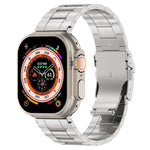 Cinturino per orologio trapezoidale in acciaio al titanio con fibbia di sicurezza, For Apple Watch SE 2023 44mm, For Apple Watch SE 2023 40mm, For Apple Watch Ultra 2 49mm, For Apple Watch Series 9 45mm, For Apple Watch Series 9 41mm                   ...