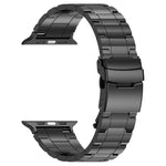 Cinturino per orologio trapezoidale in acciaio al titanio con fibbia di sicurezza, For Apple Watch Series 4 44mm, For Apple Watch Series 4 40mm, For Apple Watch Series 3 38mm, For Apple Watch Series 3 42mm, For Apple Watch Series 2 42mm                ...