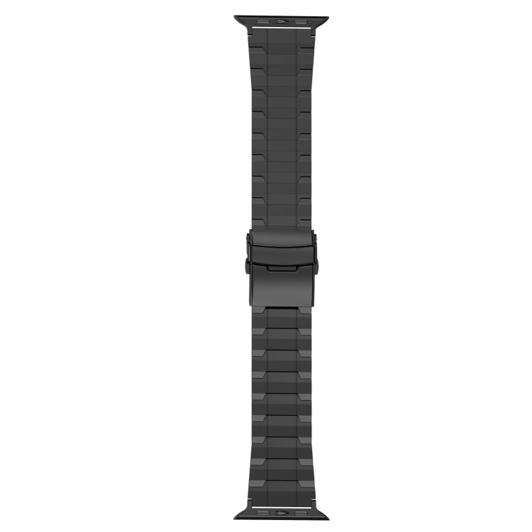 Cinturino per orologio trapezoidale in acciaio al titanio con fibbia di sicurezza, For Apple Watch SE 2023 44mm, For Apple Watch SE 2023 40mm, For Apple Watch Ultra 2 49mm, For Apple Watch Series 9 45mm, For Apple Watch Series 9 41mm                   ...