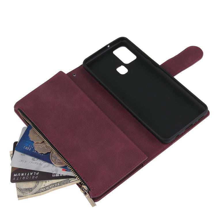 Custodia portafoglio in pelle per Samsung Galaxy A21s