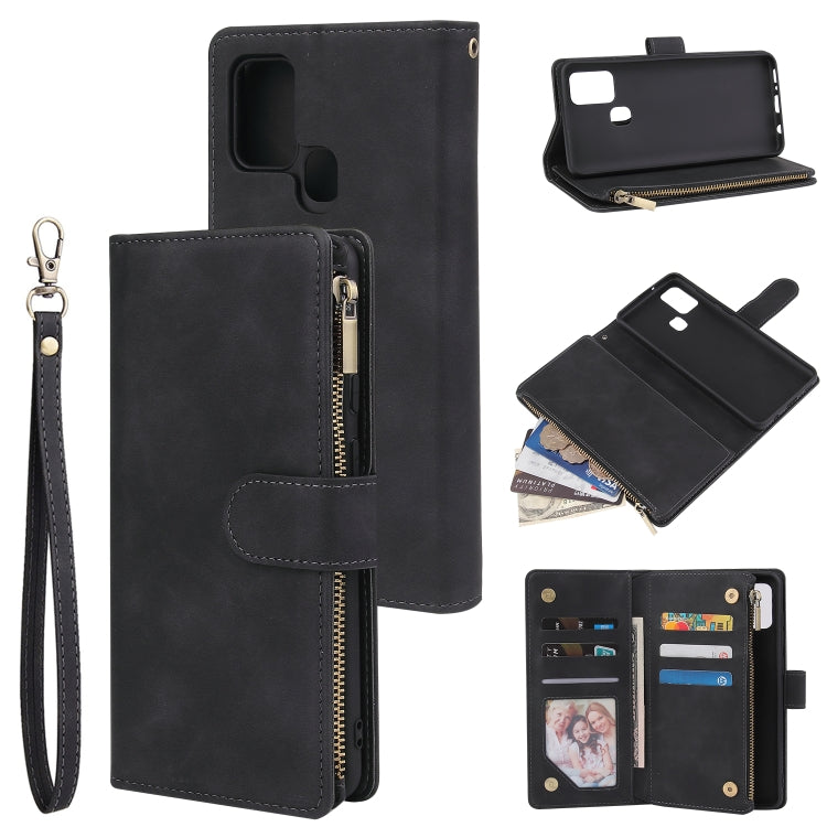 Custodia portafoglio in pelle per Samsung Galaxy A21s