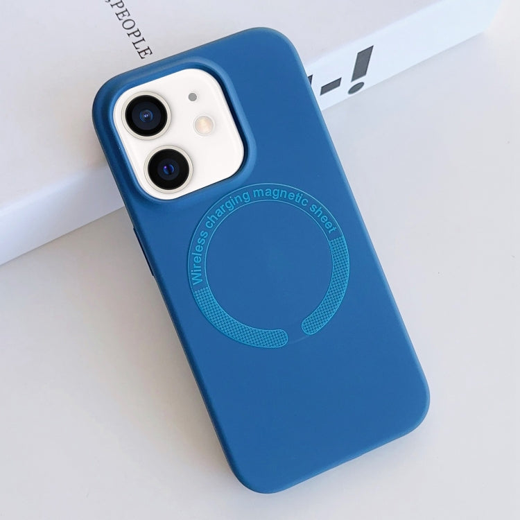 Custodia silicone liquido magnetica MagSafe iPhone 11