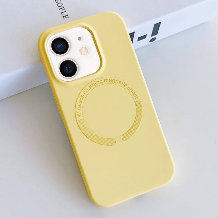 Custodia silicone liquido magnetica MagSafe iPhone 11
