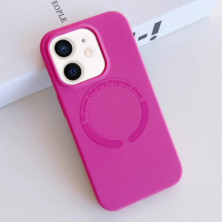 Custodia silicone liquido magnetica MagSafe per iPhone 13