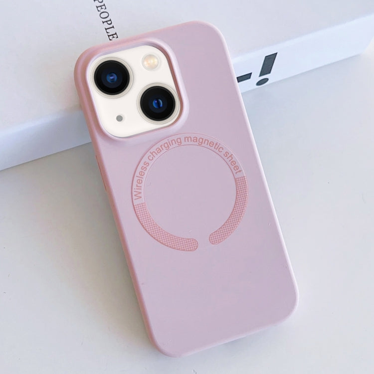 Custodia silicone liquido magnetica MagSafe iPhone 14 Plus