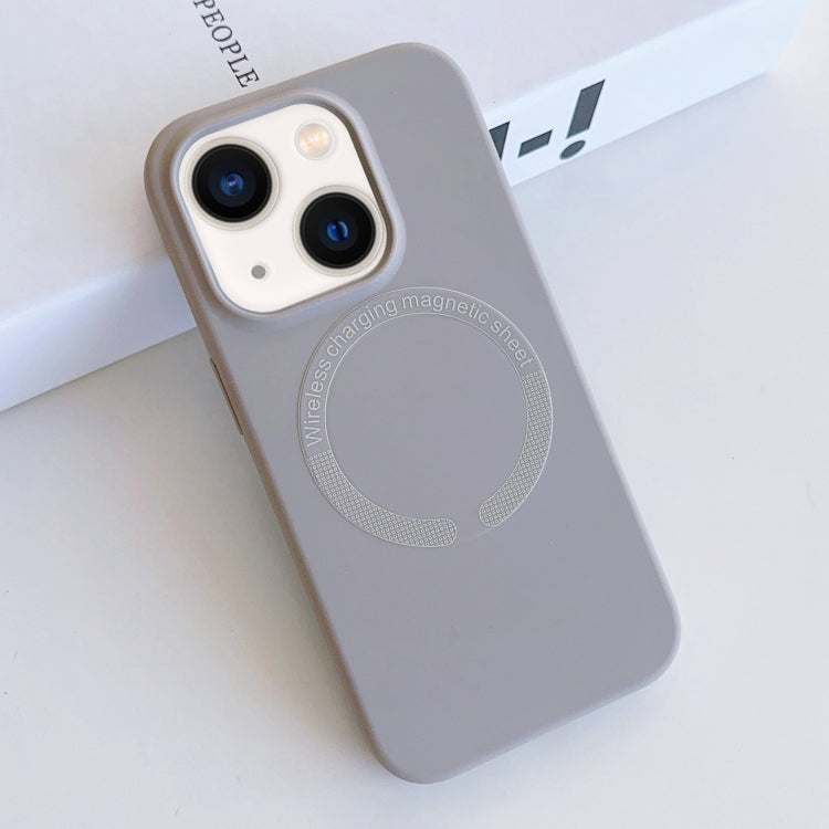 Custodia silicone liquido magnetica MagSafe iPhone 14 Plus