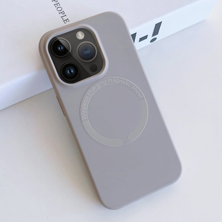Custodia silicone liquido magnetica MagSafe iPhone 14 Pro