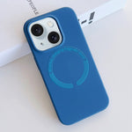 Custodia silicone liquido magnetica MagSafe iPhone 15 Plus