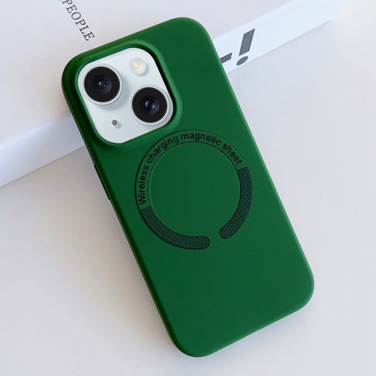 Custodia silicone liquido magnetica MagSafe iPhone 15 Plus