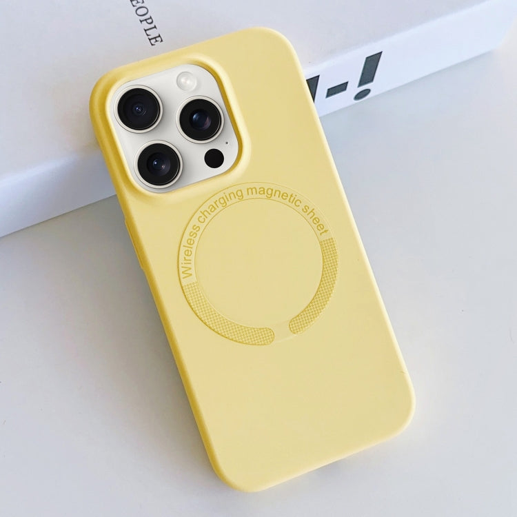 Custodia silicone liquido magnetica MagSafe iPhone 15 Pro Max
