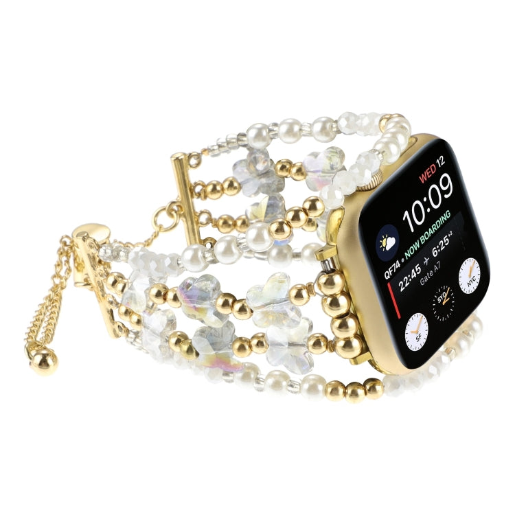 Cinturino per orologio in metallo con cinturino a catena a farfalla, For Apple Watch SE 40mm, For Apple Watch SE 44mm, For Apple Watch Series 6 40mm, For Apple Watch Series 6 44mm