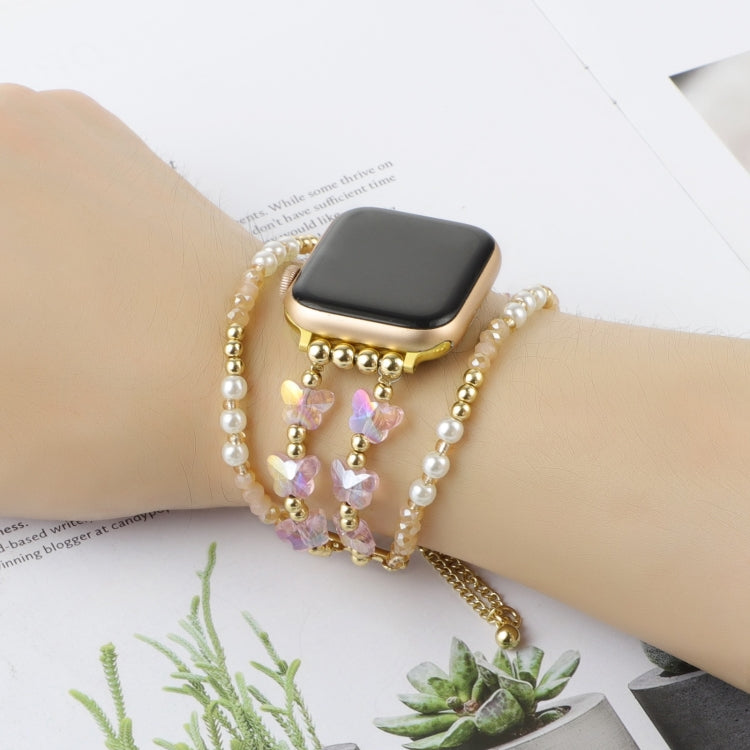 Cinturino per orologio in metallo con cinturino a catena a farfalla, For Apple Watch Series 5 44mm, For Apple Watch Series 5 40mm, For Apple Watch Series 4 44mm, For Apple Watch Series 4 40mm