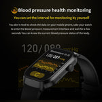 Cinturino in acciaio milanese da 2,01 pollici Chiamata Bluetooth Smart Watch Supporto Monitoraggio della frequenza cardiaca / Zucchero nel sangue non invasivo, Milanese Steel Strap Gold