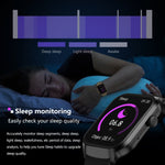 Cinturino in acciaio milanese da 2,01 pollici Chiamata Bluetooth Smart Watch Supporto Monitoraggio della frequenza cardiaca / Zucchero nel sangue non invasivo, Milanese Steel Strap Gold