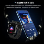 Cinturino in acciaio milanese da 2,01 pollici Chiamata Bluetooth Smart Watch Supporto Monitoraggio della frequenza cardiaca / Zucchero nel sangue non invasivo, Milanese Steel Strap Gold