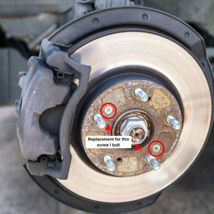 Per viti di fissaggio del rotore del disco freno Honda, 4pcs
