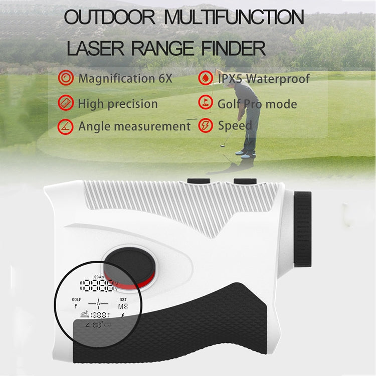 Telescopio laser portatile PR165 6X da 5 a 1000 iarde