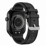 Cinturino in pelle da 2,01 pollici Chiamata Bluetooth Smart Watch Supporto Monitoraggio della frequenza cardiaca / Zucchero nel sangue non invasivo, Leather Strap Black, Leather Strap Brown