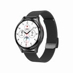 Cinturino in acciaio milanese da 1,43 pollici Chiamata Bluetooth Smart Watch Supporto ECG / Zucchero nel sangue non invasivo, Milanese Steel Strap Black, Milanese Steel Strap Rose Gold