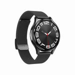 Cinturino in acciaio milanese da 1,43 pollici Chiamata Bluetooth Smart Watch Supporto ECG / Zucchero nel sangue non invasivo, Milanese Steel Strap Black, Milanese Steel Strap Rose Gold