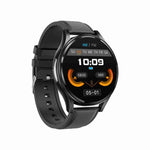 Cinturino in pelle da 1,43 pollici Chiamata Bluetooth Smart Watch Supporto ECG / Zucchero nel sangue non invasivo, Leather Strap Black, Leather Strap Brown