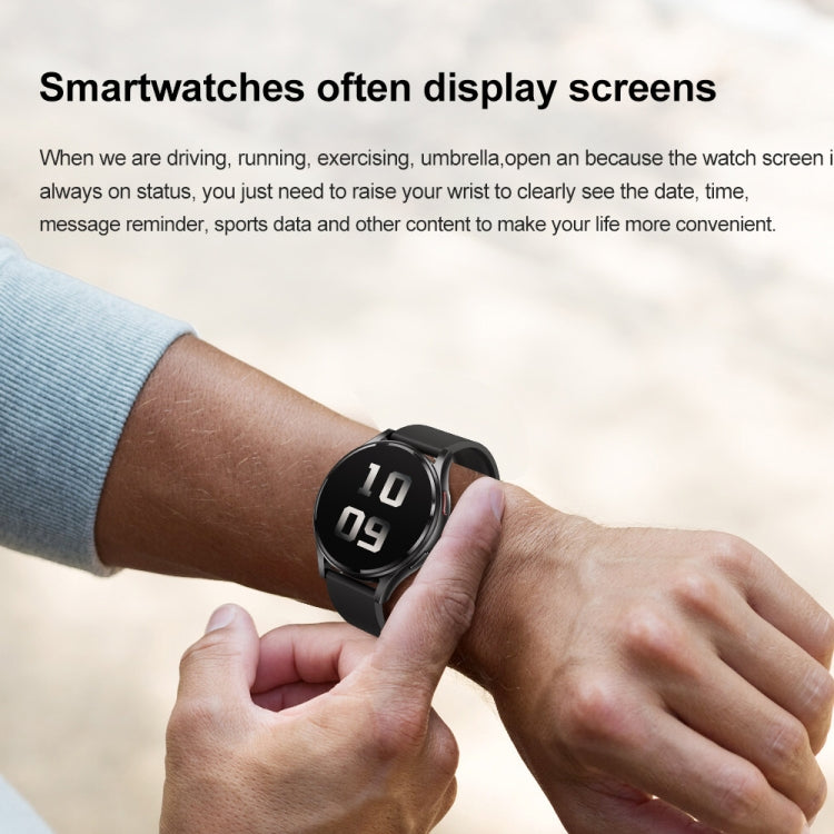 Cinturino in pelle da 1,43 pollici Chiamata Bluetooth Smart Watch Supporto ECG / Zucchero nel sangue non invasivo, Leather Strap Black, Leather Strap Brown