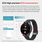 Cinturino in pelle da 1,43 pollici Chiamata Bluetooth Smart Watch Supporto ECG / Zucchero nel sangue non invasivo, Leather Strap Black, Leather Strap Brown