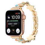 Cinturino per orologio a catena in lega di zinco con fiore a 5 petali, For Apple Watch Series 3 42mm, For Apple Watch Series 2 42mm, For Apple Watch Series 2 38mm