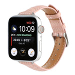 Cinturino sottile in pelle di coccodrillo, For Apple Watch SE 2023 44mm, For Apple Watch SE 2023 40mm, For Apple Watch Ultra 2 49mm
