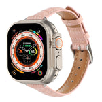 Cinturino sottile in pelle di coccodrillo, For Apple Watch SE 2023 44mm, For Apple Watch SE 2023 40mm, For Apple Watch Ultra 2 49mm