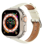 Cinturino sottile in pelle di coccodrillo, For Apple Watch SE 2023 44mm, For Apple Watch SE 2023 40mm, For Apple Watch Ultra 2 49mm