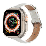 Cinturino sottile in pelle di coccodrillo, For Apple Watch SE 2023 44mm, For Apple Watch SE 2023 40mm, For Apple Watch Ultra 2 49mm