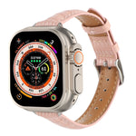 Cinturino sottile in pelle di coccodrillo, For Apple Watch Series 9 45mm, For Apple Watch Series 9 41mm, For Apple Watch Ultra 49mm