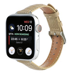 Cinturino sottile in pelle di coccodrillo, For Apple Watch Series 8 41mm, For Apple Watch Series 8 45mm, For Apple Watch SE 2022 40mm