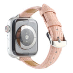 Cinturino sottile in pelle di coccodrillo, For Apple Watch Series 4 44mm, For Apple Watch Series 4 40mm, For Apple Watch Series 3 38mm