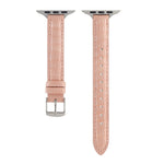 Cinturino sottile in pelle di coccodrillo, For Apple Watch Series 3 42mm, For Apple Watch Series 2 42mm, For Apple Watch Series 2 38mm
