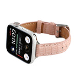 Cinturino sottile in pelle di coccodrillo, For Apple Watch Series 3 42mm, For Apple Watch Series 2 42mm, For Apple Watch Series 2 38mm