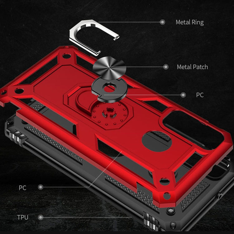 Custodia antiurto TPU e PC con supporto girevole per Xiaomi Redmi