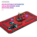 Custodia antiurto TPU e PC con supporto girevole per Xiaomi Redmi