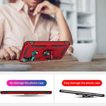 Custodia antiurto TPU e PC con supporto girevole per Xiaomi Redmi