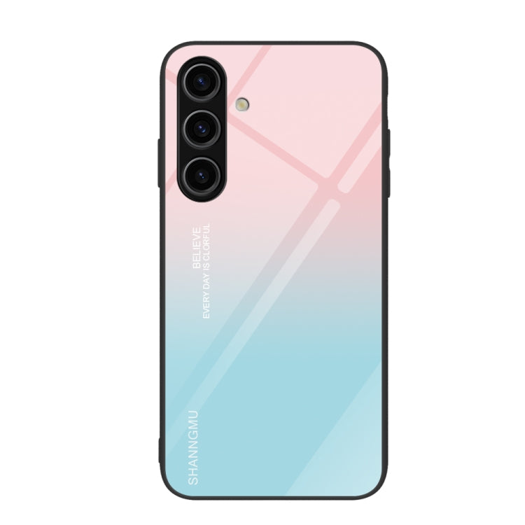 Custodia per telefono in vetro verniciato colorato, For Samsung Galaxy S24+ 5G