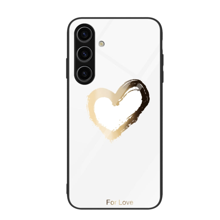 Custodia per telefono in vetro verniciato colorato, For Samsung Galaxy S24 5G