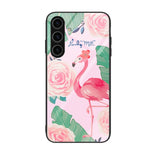 Custodia per telefono in vetro verniciato colorato, For Samsung Galaxy S24 5G