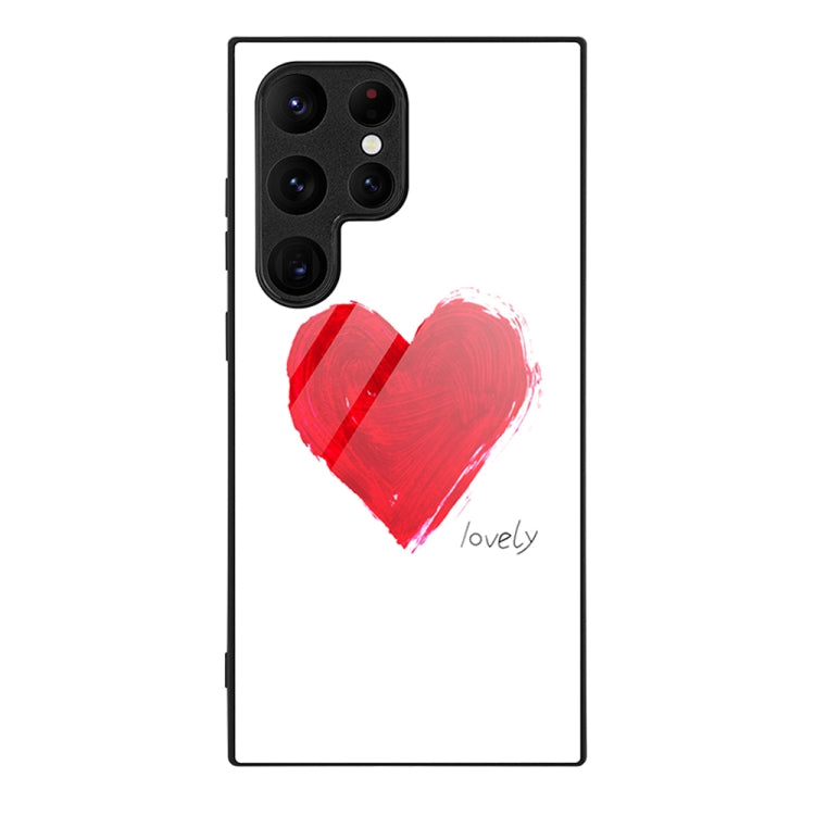 Custodia per telefono in vetro verniciato colorato, For Samsung Galaxy S24 Ultra 5G