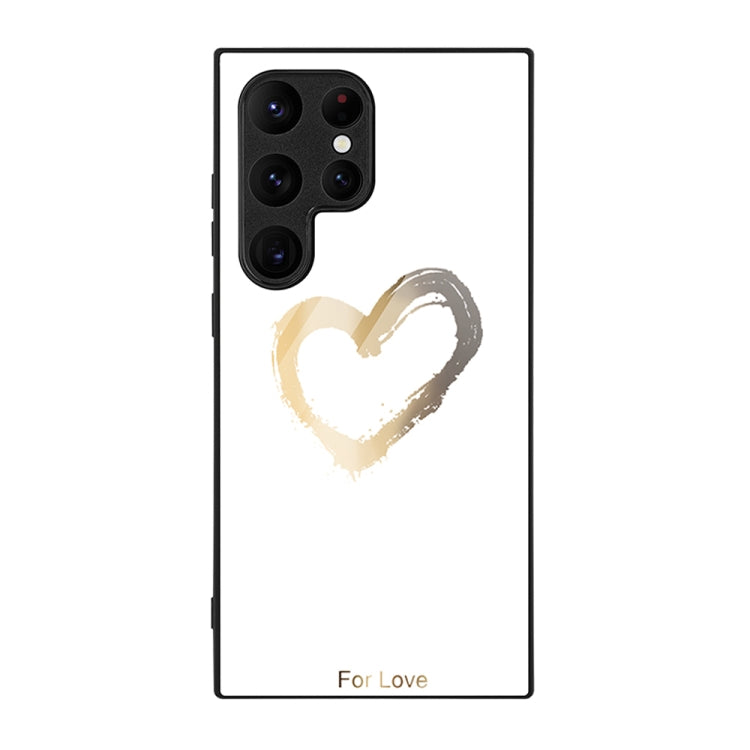 Custodia per telefono in vetro verniciato colorato, For Samsung Galaxy S24 Ultra 5G