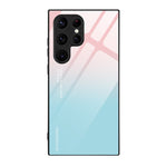 Custodia per telefono in vetro verniciato colorato, For Samsung Galaxy S24 Ultra 5G
