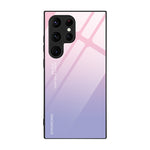 Custodia per telefono in vetro verniciato colorato, For Samsung Galaxy S24 Ultra 5G