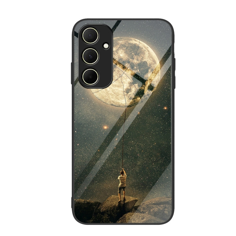 Custodia per telefono in vetro verniciato colorato, For Samsung Galaxy A35 5G
